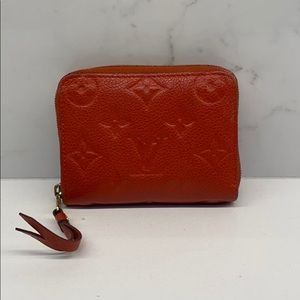 Bright Red Louis Vuitton Zippy Coin Purse!